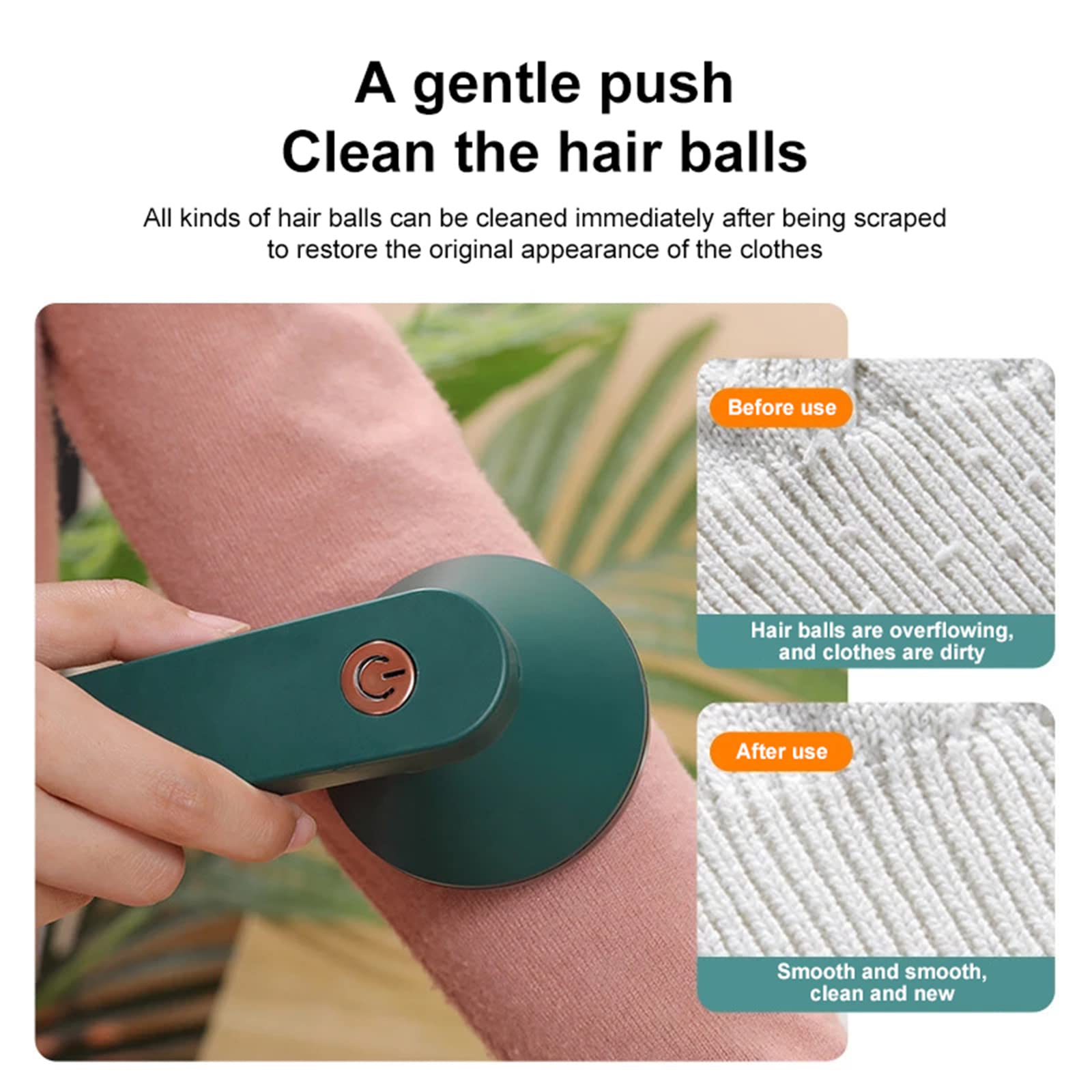 Portable Electric Lint Remover for Clothes, USB Rechargeable
