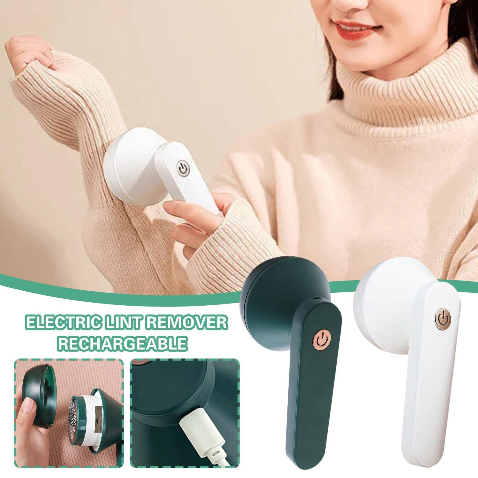 Portable Electric Lint Remover for Clothes, USB Rechargeable